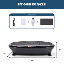 Load image into Gallery viewer, Mini Vibration Body Fitness Platform with Loop Bands-Black