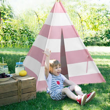 Load image into Gallery viewer, 5' White & Pink Portable Indian Children Sleeping Dome Play Tent