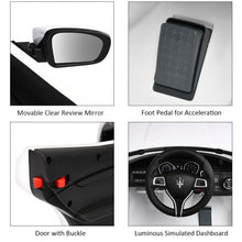 Load image into Gallery viewer, 12V Remote Control Maserati Licensed Kids Ride on Car-White