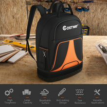 Load image into Gallery viewer, Tool Backpack Heavy Duty Jobsite Tool Bag 33 Pockets