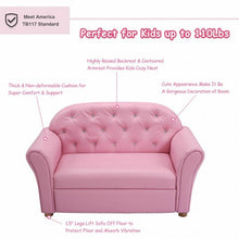 Load image into Gallery viewer, Kids Princess Armrest Chair Lounge Couch