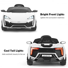 Load image into Gallery viewer, 12V 2.4G RC Electric Vehicle with Lights-White
