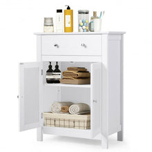 Load image into Gallery viewer, Free Standing Bathroom Storage Cabinet with Large Drawer
