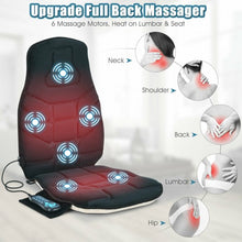 Load image into Gallery viewer, Seat Cushion Massager with Heat and 6 Vibration Motors for Home