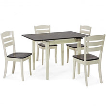 Load image into Gallery viewer, Extending 5 Piece Wood Dining Table Set