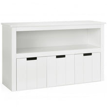 Load image into Gallery viewer, Kid Toy Storage Cabinet 3 Drawer Chest with Wheels Large Storage Cube Shelf