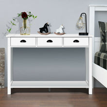 Load image into Gallery viewer, 47" Entryway Hall Table Side Desk Accent Table with Drawers Shelf