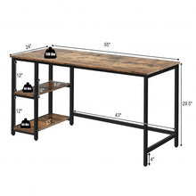 Load image into Gallery viewer, 47"/55" Computer Desk Office Study Table Workstation Home w/ Adjustable Shelf-L