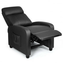 Load image into Gallery viewer, PU Leather Massage Recliner Chair with Footrest-Black
