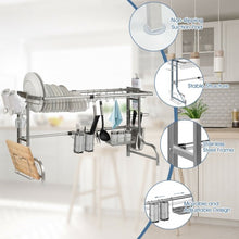 Load image into Gallery viewer, Stainless Steel Adjustable Dish Drainer Shelf