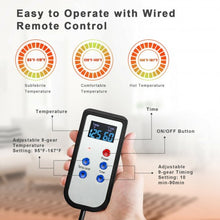 Load image into Gallery viewer, Portable Personal Far Infrared Sauna with Heating Foot Pad and Chair-Black