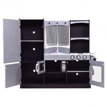 Load image into Gallery viewer, Kids Wooden Modern Kitchen Cooking Pretend Play Set