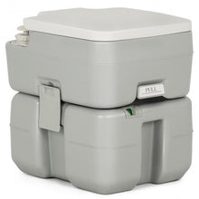 Load image into Gallery viewer, 5.3 Gallon Portable Travel Toilet with Piston Pump Flush