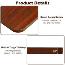 Load image into Gallery viewer, 55" One-Piece Universal Tabletop for Standard and Sit to Stand Desk Frame-Espresso