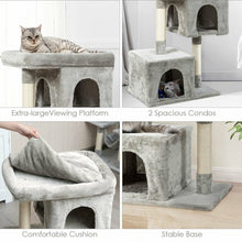 Load image into Gallery viewer, Luxury Cat Tree for Large Cats-Light Gray