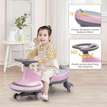 Load image into Gallery viewer, Wiggle Car Ride-on Toy with Flashing Wheels-Pink