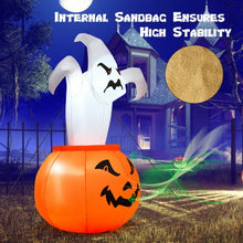 Load image into Gallery viewer, 6 FT Halloween Blow-Up Inflatable Ghost in Pumpkin