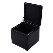 Load image into Gallery viewer, Foldable Cube Ottoman Pouffe Storage Seat