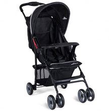 Load image into Gallery viewer, 5-Point Safety System Foldable Lightweight Baby Stroller-Black