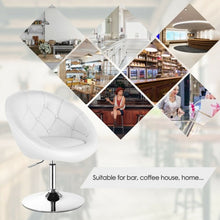 Load image into Gallery viewer, 1Pc Adjustable Modern Swivel Round Tufted-White