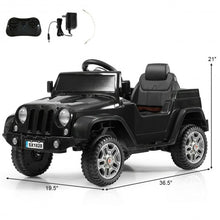 Load image into Gallery viewer, Battery Powered Kids Ride On Car with Remote Control-Black
