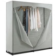 Load image into Gallery viewer, Portable Wardrobe Clothes Storage Organizer Closet with Hanging Rack