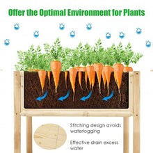 Load image into Gallery viewer, Elevated Wood Planter Box with Fir and Pine Wood Frame