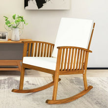 Load image into Gallery viewer, Outdoor Acacia Garden Wood Rocking Chair