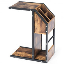 Load image into Gallery viewer, Modern C-Shape Sofa Side Snack End Table Nightstand