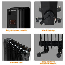 Load image into Gallery viewer, 1500W LCD Electric Radiator Heater w/ Remote Control