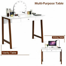 Load image into Gallery viewer, Computer Desk Laptop PC Writing Table Makeup Vanity Table-Walnut