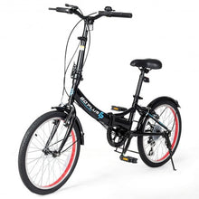 Load image into Gallery viewer, 20" Lightweight Adult Folding Bicycle Bike with 7-Speed Drivetrain Dual V-Brakes