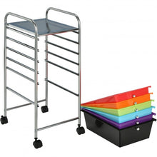 Load image into Gallery viewer, 6 Drawers Rolling Storage Cart Organizer-Multicolor
