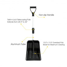 Load image into Gallery viewer, Adjustable Aluminum Snow Shovel for Car Emergency Non-Slip Handle