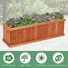 Load image into Gallery viewer, 3' x 3" Wooden Decorative Planter Box for Garden Yard and Window