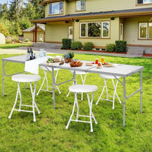 Load image into Gallery viewer, Set of 4 18" Collapsible Round Stools with Handle