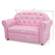 Load image into Gallery viewer, Kids Princess Armrest Chair Lounge Couch