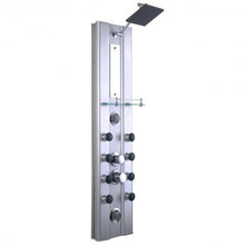 Load image into Gallery viewer, 46" Bathroom Aluminum Thermostatic Shower Panel with 10 Massage Jets