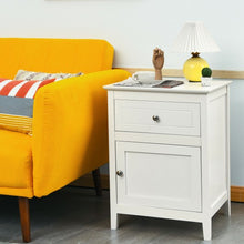 Load image into Gallery viewer, 2-Tier Accent Table with Spacious Tabletop-White