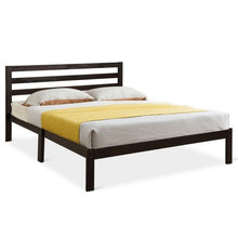 Load image into Gallery viewer, Solid Wood Platform Bed Wood Slat Support Queen Size Bed Frame