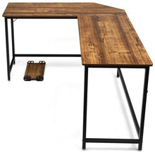 Load image into Gallery viewer, L Shaped Corner Computer Desk Laptop Gaming Table Workstation-Coffee