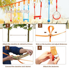 Load image into Gallery viewer, 50 Ft Ninja Obstacle Course Line Kit for Kids