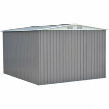 Load image into Gallery viewer, Galvanized Steel Garden Storage Shed Tool House-Gray