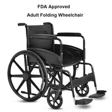 Load image into Gallery viewer, Lightweight Foldable Medical Wheelchair with Footrest