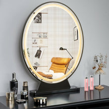 Load image into Gallery viewer, Hollywood Vanity Lighted Makeup Mirror Remote Control 4 Color Dimming-Black