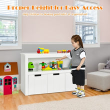 Load image into Gallery viewer, Kid Toy Storage Cabinet 3 Drawer Chest with Wheels Large Storage Cube Shelf