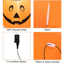 Load image into Gallery viewer, 4' Halloween Inflatable Pumpkin Lantern with Hat