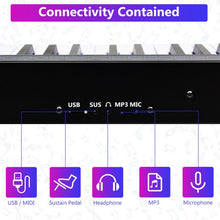 Load image into Gallery viewer, 61-Key Portable Digital Stage Piano with Carrying Bag-Black