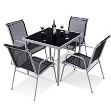 Load image into Gallery viewer, 5 Pieces Bistro Set Garden Chairs and Table Set