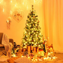 Load image into Gallery viewer, 6 ft Pre-lit Artificial Hinged Christmas Tree with LED Lights-6 ft